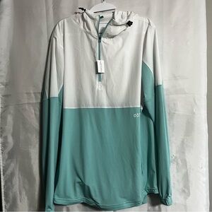 Doterra lightweight Hooded pullover with zipper Sz XL NWT